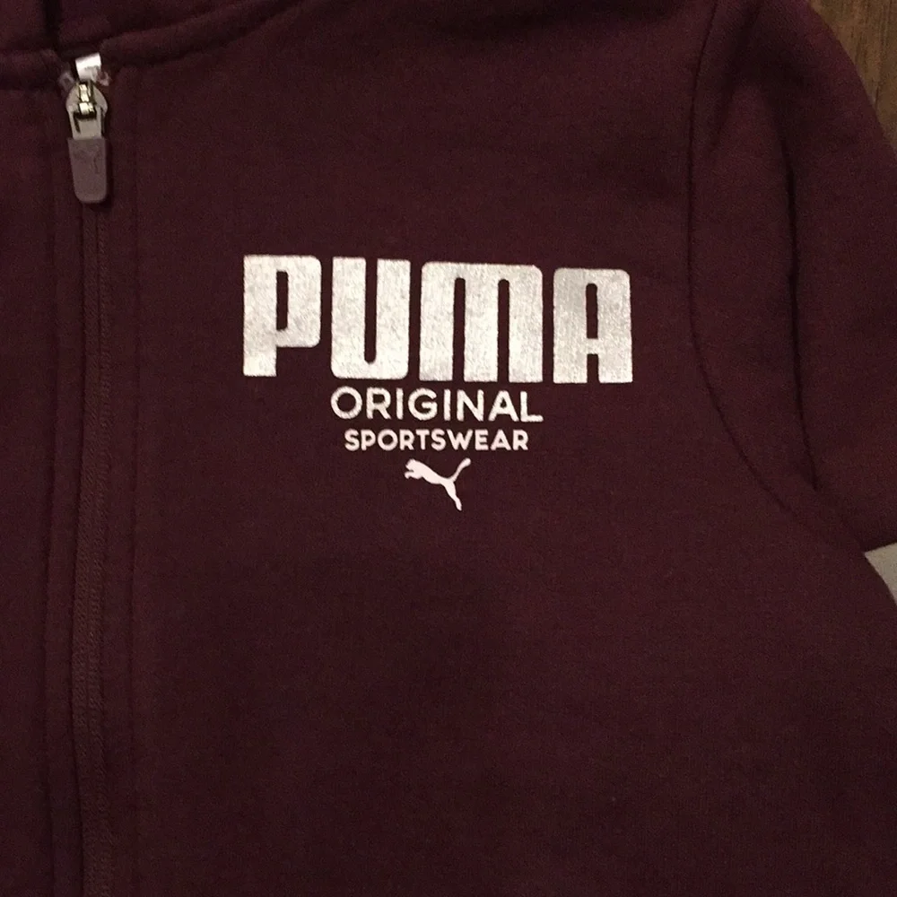PUMA Original Sportswear Zipper/Hooded Swe…